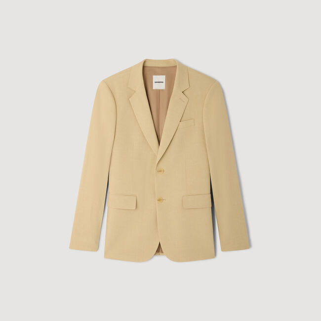 Classic linen suit jacket